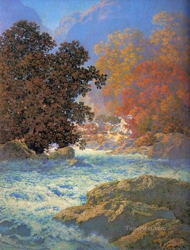 ブルック川の流れ Painting - yxf0230h 厚塗り厚塗り印象派川